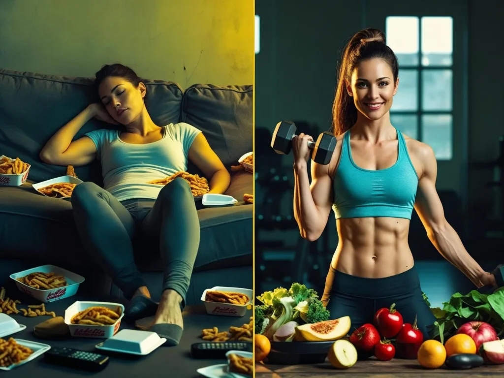 Best weight loss diet plan for women showing before and after transformation results with healthy lifestyle changes and weight loss success